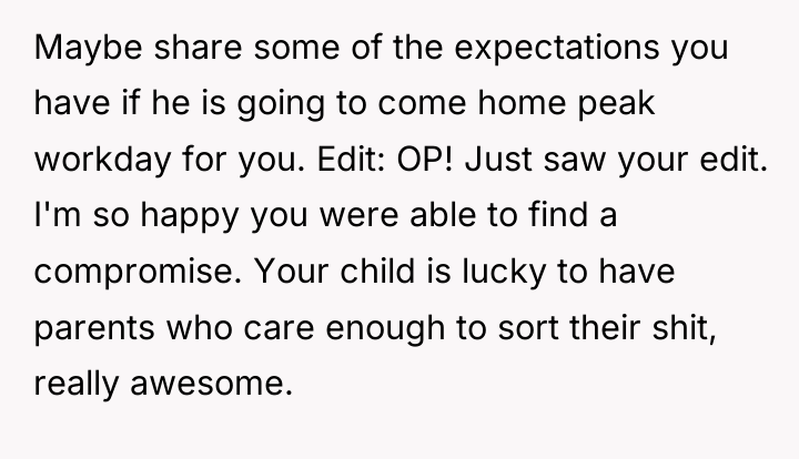 Maybe share some of the expectations you have if he...