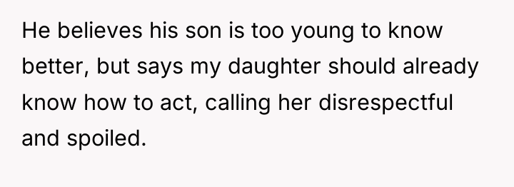He believes his son is too young to know better,...