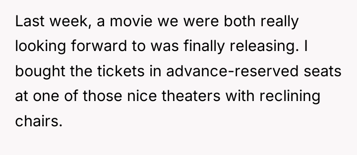 Last week, a movie we were both really looking forward...