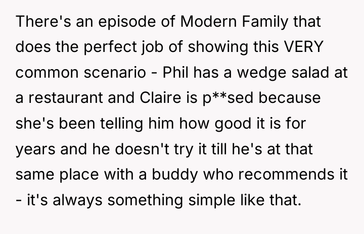 There's an episode of Modern Family that does the perfect...