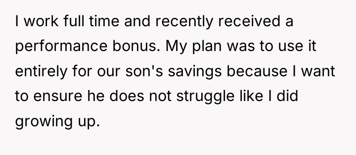 I work full time and recently received a performance bonus....