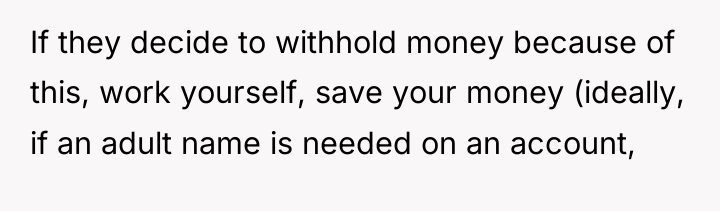 If they decide to withhold money because of this, work...