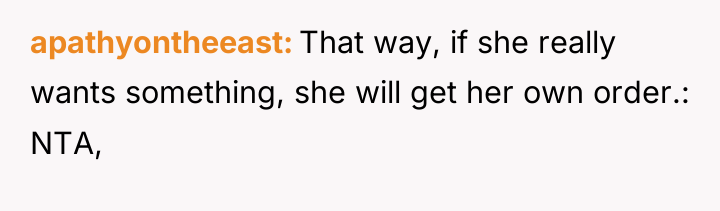 apathyontheeast That way, if she really wants something, she will...