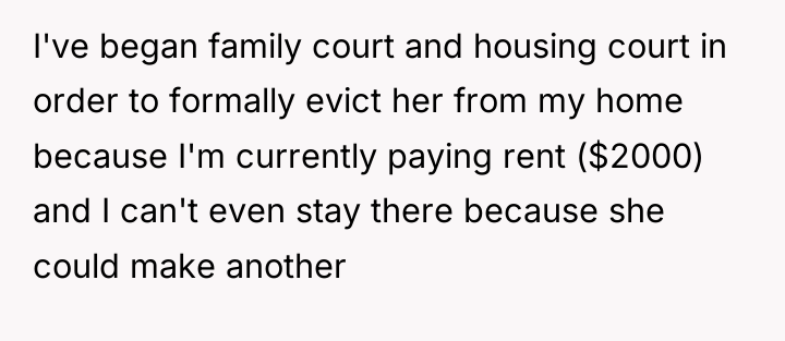 I've began family court and housing court in order to...