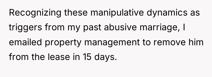 Recognizing these manipulative dynamics as triggers from my past abusive...