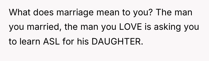 What does marriage mean to you? The man you married,...