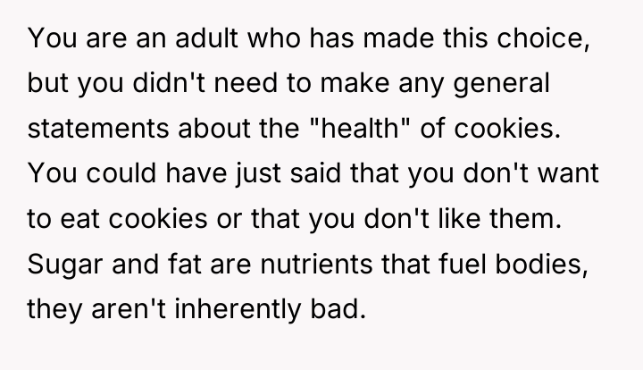You are an adult who has made this choice, but...