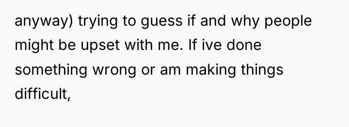anyway) trying to guess if and why people might be...