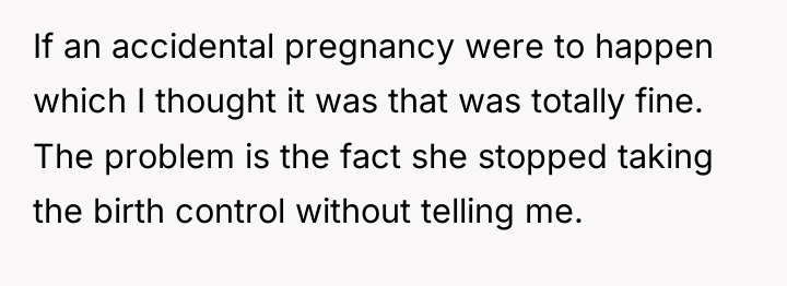 If an accidental pregnancy were to happen which I thought...
