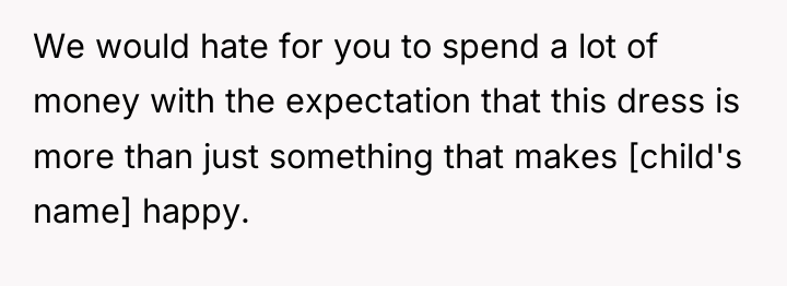 We would hate for you to spend a lot of...