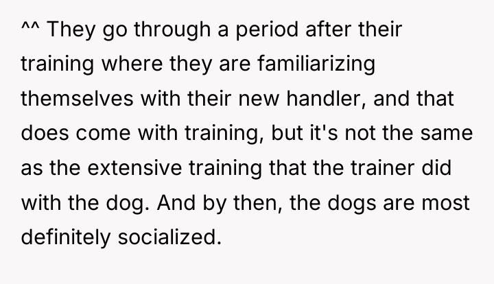^^ They go through a period after their training where...