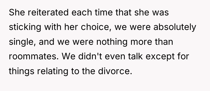 She reiterated each time that she was sticking with her...