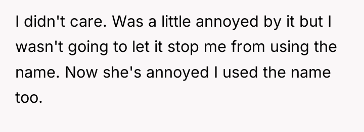 I didn't care. Was a little annoyed by it but...