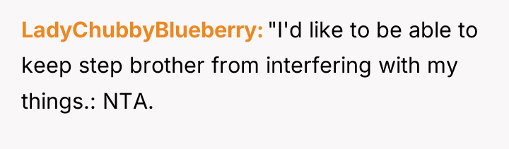 LadyChubbyBlueberry "I'd like to be able to keep step brother...