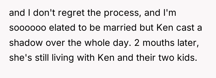 and I don't regret the process, and I'm soooooo elated...