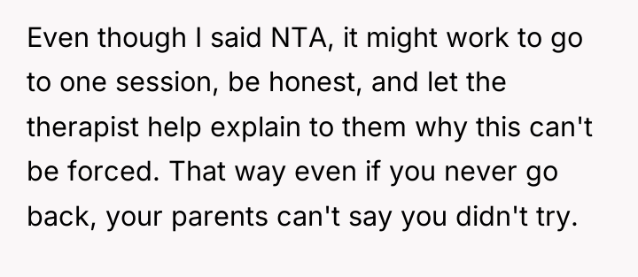 Even though I said NTA, it might work to go...