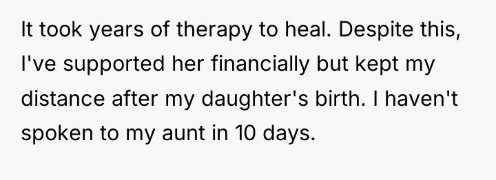 It took years of therapy to heal. Despite this, I've...