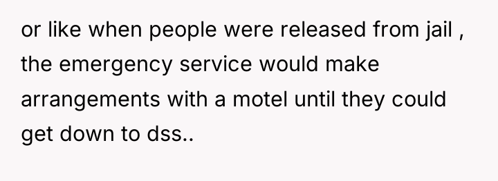or like when people were released from jail , the...
