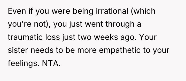 Even if you were being irrational (which you're not), you...