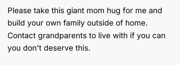 Please take this giant mom hug for me and build...