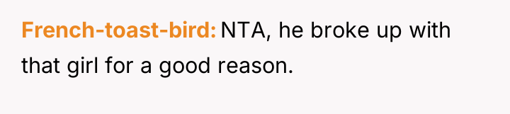 French-toast-bird NTA, he broke up with that girl for a...