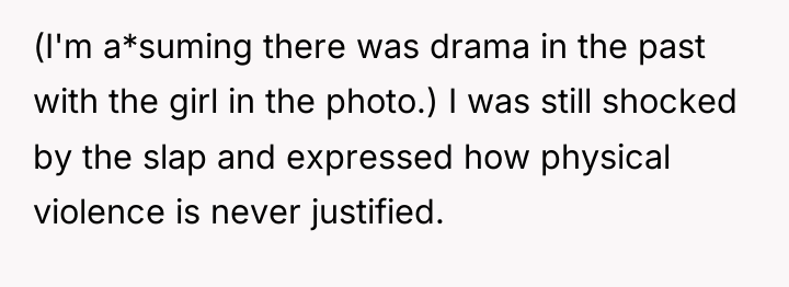 (I'm a*suming there was drama in the past with the...