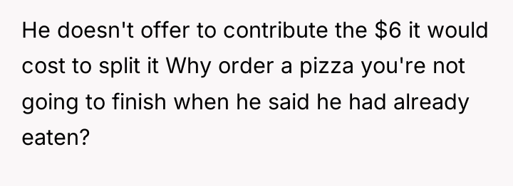 He doesn't offer to contribute the $6 it would cost...