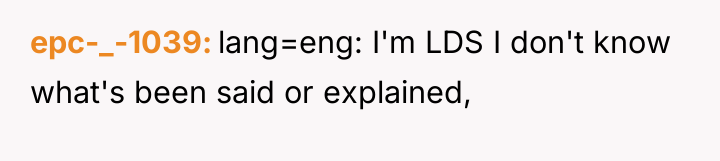 epc-_-1039 lang=eng: I'm LDS I don't know what's been said...