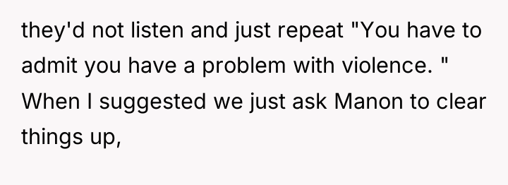 they'd not listen and just repeat "You have to admit...