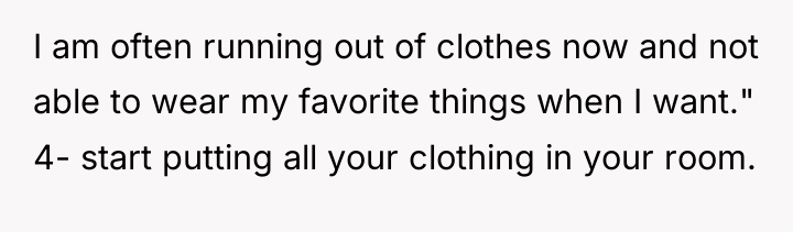 I am often running out of clothes now and not...