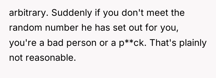 arbitrary. Suddenly if you don't meet the random number he...