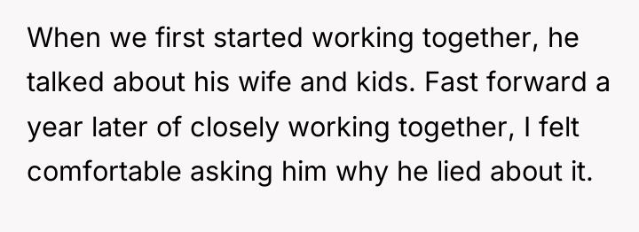 When we first started working together, he talked about his...