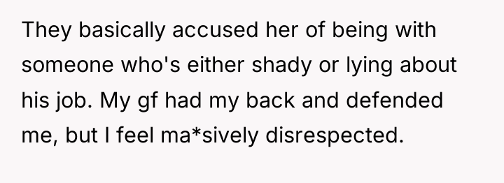 They basically accused her of being with someone who's either...