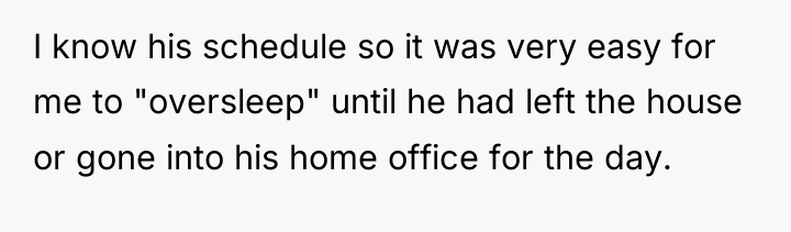 I know his schedule so it was very easy for...