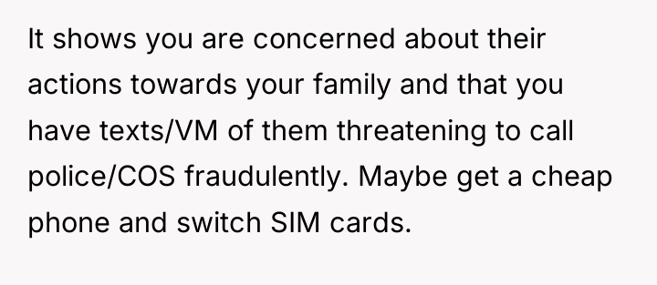 It shows you are concerned about their actions towards your...