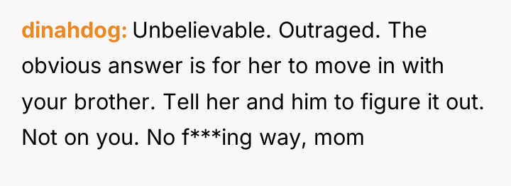 dinahdog Unbelievable. Outraged. The obvious answer is for her to...