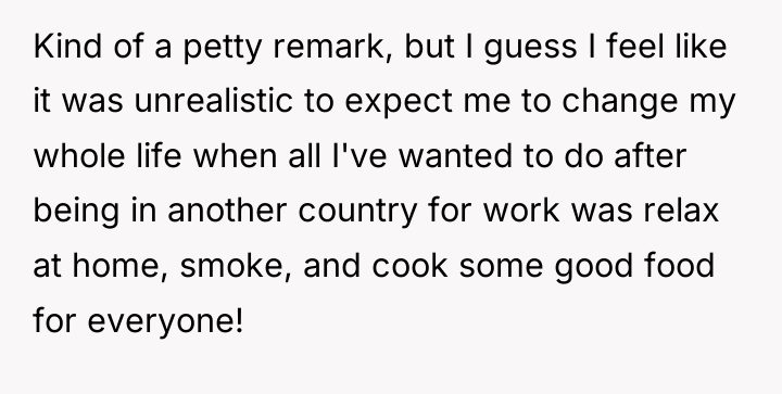 Kind of a petty remark, but I guess I feel...