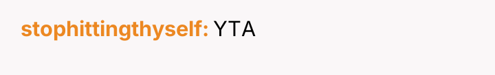 stophittingthyself YTA