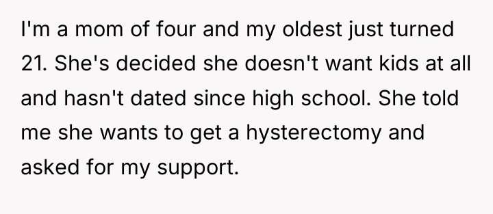 I'm a mom of four and my oldest just turned...