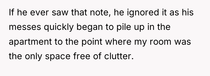 If he ever saw that note, he ignored it as...