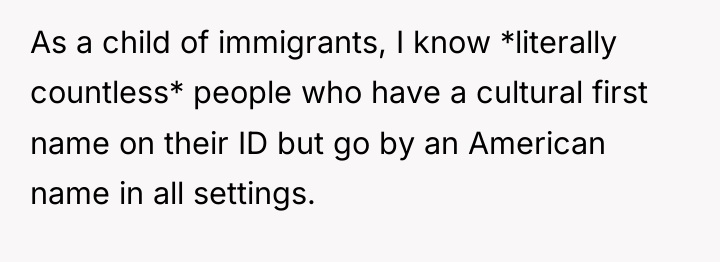 As a child of immigrants, I know *literally countless* people...