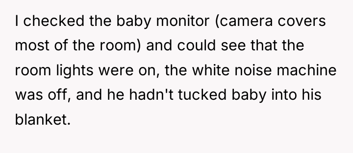 I checked the baby monitor (camera covers most of the...