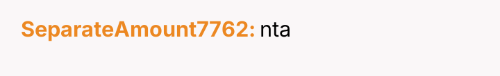 SeparateAmount7762 nta