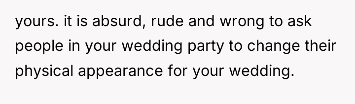 yours. it is absurd, rude and wrong to ask people...