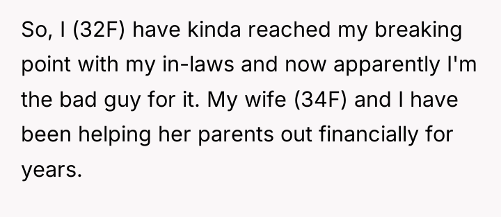 So, I (32F) have kinda reached my breaking point with...