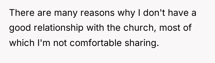 There are many reasons why I don't have a good...