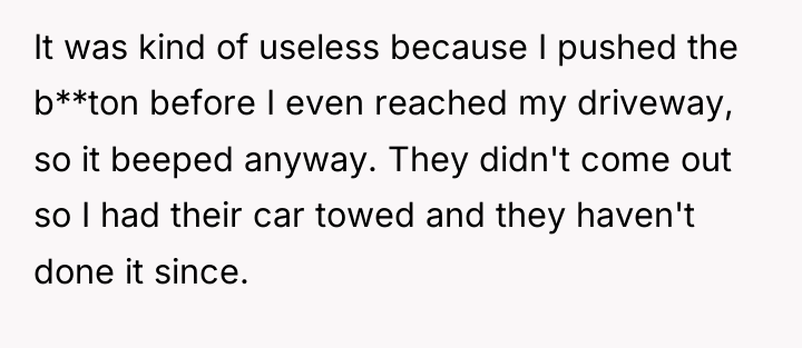 It was kind of useless because I pushed the b**ton...