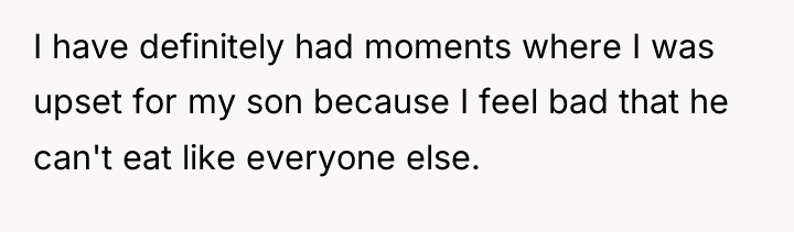 I have definitely had moments where I was upset for...