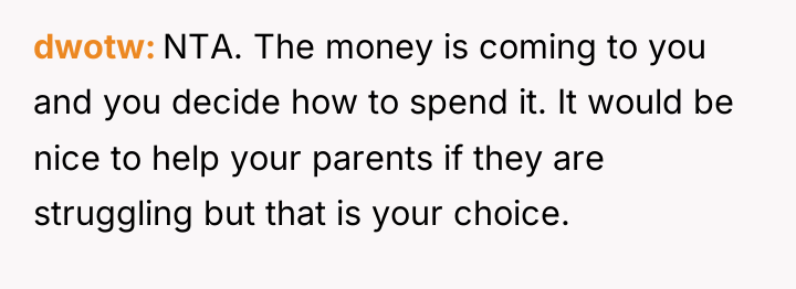 dwotw NTA. The money is coming to you and you...