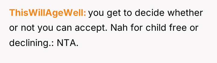 ThisWillAgeWell you get to decide whether or not you can...